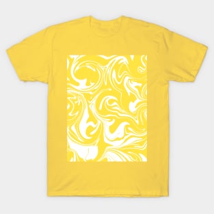 Spill - Lemon Yellow and White T-Shirt